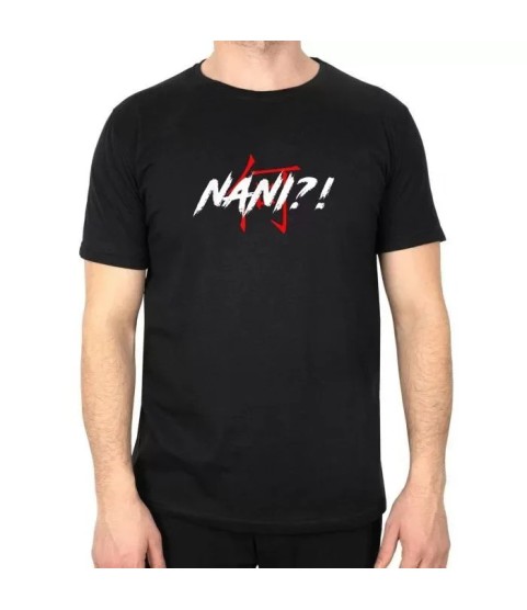Unisex Bisiklet Yaka Baskılı Oversize T-Shirt - Siyah