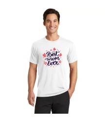 Unisex Bisiklet Yaka Baskılı Oversize T-Shirt - Beyaz
