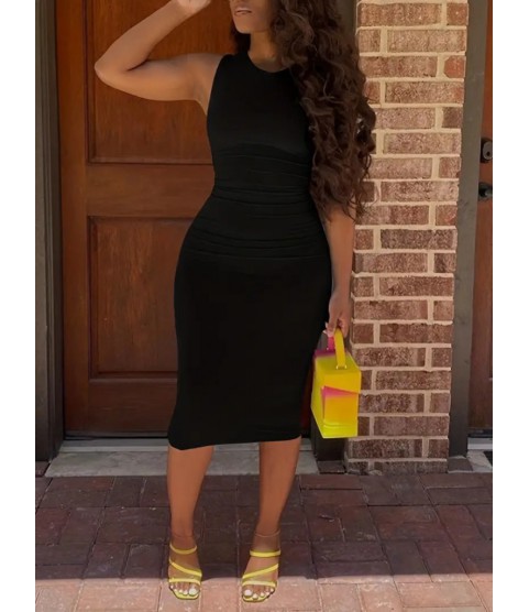 Kadın Bodycon Midi Boy Dalgıç Elbise Kadın Bodycon Midi Boy Dalgıç Elbise