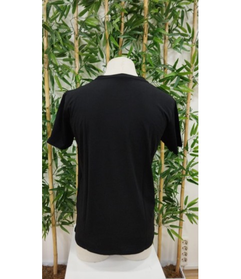 Erkek Bisiklet Yaka Kedi Baskılı Süprem T-shirt