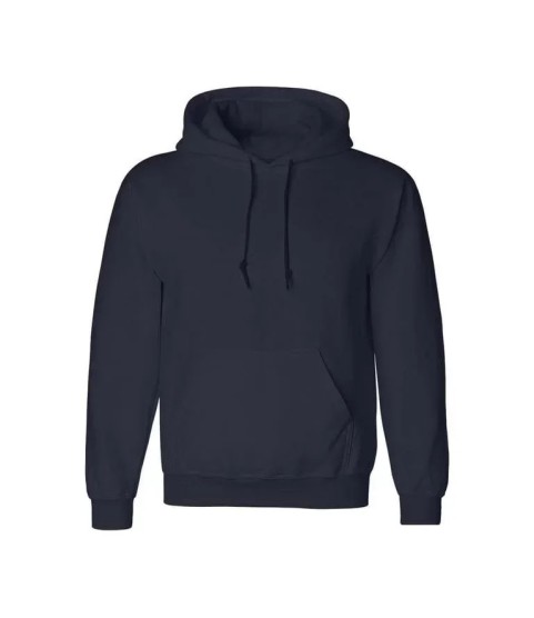 Erkek Uzun Kol Kapşonlu Basic Sweatshirt Hoodie - Lacivert