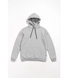 Erkek Uzun Kol Kapşonlu Basic Sweatshirt Hoodie - Gri