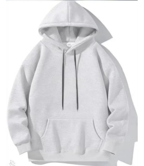 Erkek Uzun Kol Kapşonlu Basic Sweatshirt Hoodie - Gri