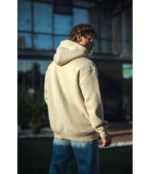 Üç İplik Penye Kapşonlu Basic SweatShirt - Bej