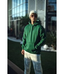 Üç İplik Penye Kapşonlu Basic SweatShirt - Haki