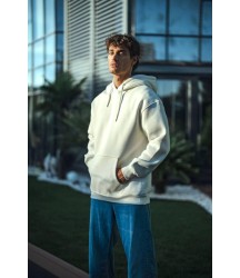 Üç İplik Penye Kapşonlu Basic SweatShirt - Beyaz