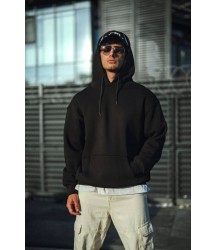 Üç İplik Penye Kapşonlu Basic SweatShirt - Siyah