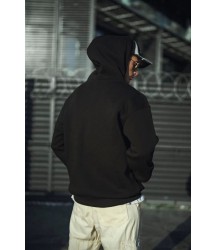 Üç İplik Penye Kapşonlu Basic SweatShirt - Siyah