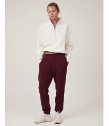 Oversize Yarım Farmuarlı Yakalı Basic SweatShirt - Beyaz
