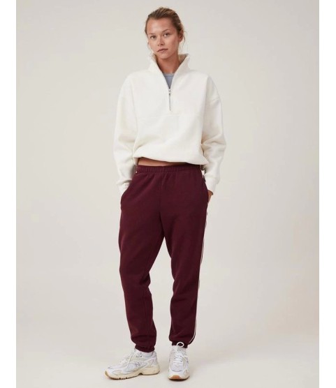 Oversize Yarım Farmuarlı Yakalı Basic SweatShirt - Beyaz Oversize Yarım Farmuarlı Yakalı Basic SweatShirt - Beyaz