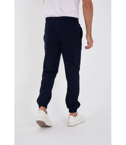 Unisex Kışlık Üç İplik Lastikli Eşofman Pantolon - Lacivert