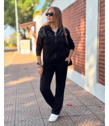 Kadın Iki Iplik Kumaş Pul Ve Fermuar Detaylı Ikili Takım