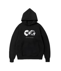 Üç İplik Kapşonlu 10 Kasıma Özel SweatShirt - Siyah