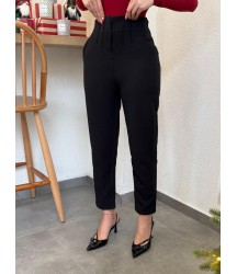 Kadın üste Oturan Paçası Bilek üzerinde Biten Atlas Kumaş Pantolon 36 (S) - 48 (4XL)