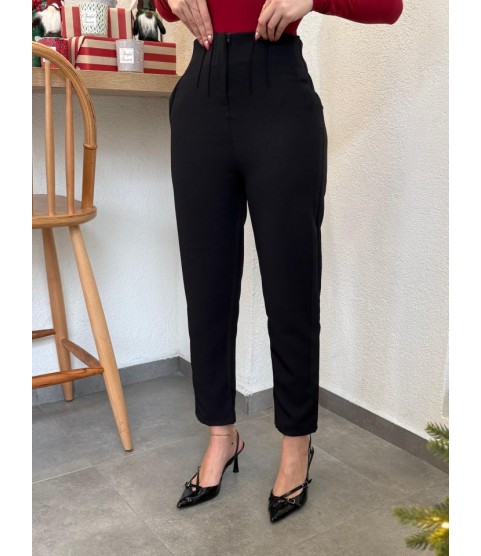 Kadın üste Oturan Paçası Bilek üzerinde Biten Atlas Kumaş Pantolon 36 (S) - 48 (4XL)