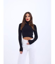 42231 TRİKO BALIKÇI KAZAK-SİYAH