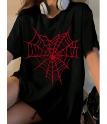 Baskılı T-shirt - Siyah