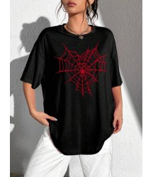 Baskılı T-shirt - Siyah