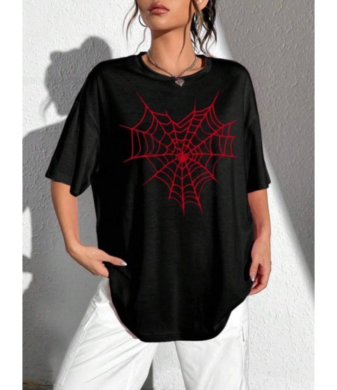 Baskılı T-shirt - Siyah