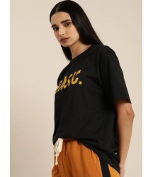 Baskılı T-shirt - Siyah