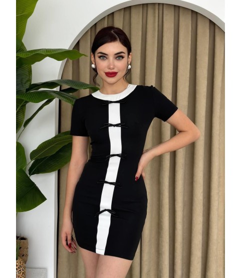 Cazzie Fiyonk Detaylı Elbise