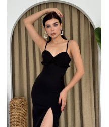 Papalia Sırt Detaylı Elbise