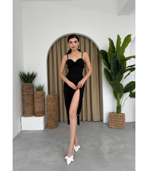 Papalia Sırt Detaylı Elbise
