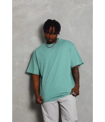 Unisex Oversize Düz Bisiklet Yaka T-Shirt - Mint Yeşili
