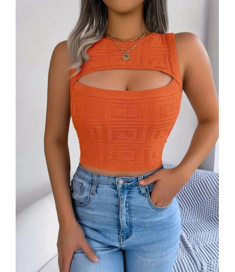 Kadın Askılı Bisiklet Yaka Güpüs Dekolteli Triko Crop Bluz