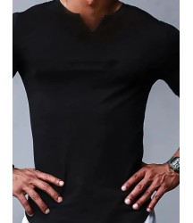 Erkek Kısa Kollu V Yaka Süprem T-shirt