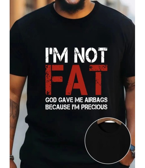 Baskılı Oversize Bisiklet Yaka T-shirt - Siyah