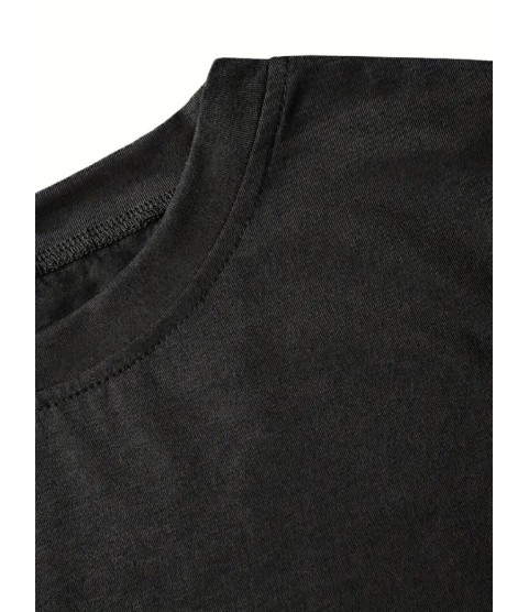 Fiyonk Baskılı Siyah Oversize Unisex T-shirt- Siyah