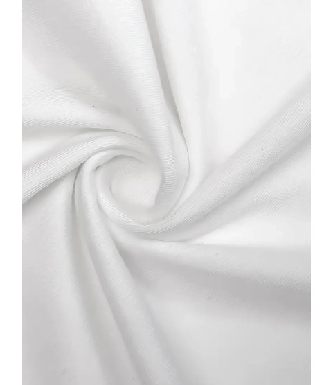 Baskılı Oversize Bisiklet Yaka T-shirt - Beyaz