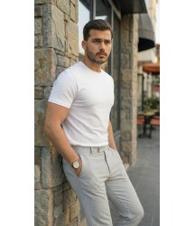 Erkek Slim Fit Dilli Kumaş Pantolon