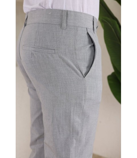 Erkek Slim Fit Dilli Kumaş Pantolon