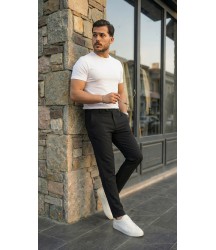 Erkek Slim Fit Dilli Kumaş Pantolon