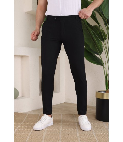 Erkek Slim Fit Dilli Kumaş Pantolon
