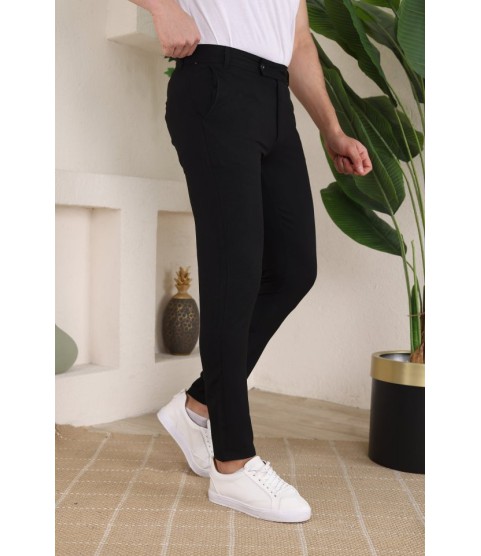 Erkek Slim Fit Dilli Kumaş Pantolon