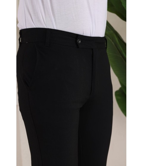 Erkek Slim Fit Dilli Kumaş Pantolon