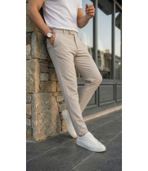 Erkek Slim Fit Dilli Kumaş Pantolon