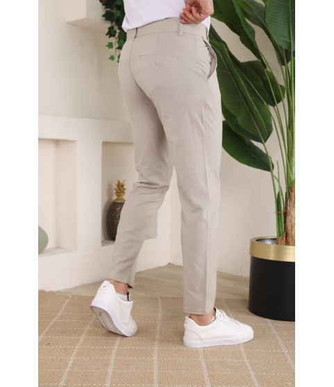 Erkek Slim Fit Dilli Kumaş Pantolon
