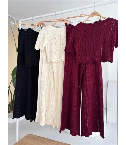 Triko Bluz Pantolon İkili Takım 10084-025