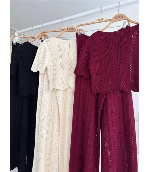 Triko Bluz Pantolon İkili Takım 10084-025