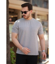 Erkek Oversize Bisiklet Yaka Kısa Kollu T-shirt