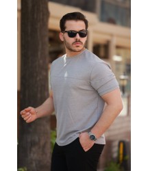 Erkek Oversize Bisiklet Yaka Kısa Kollu T-shirt