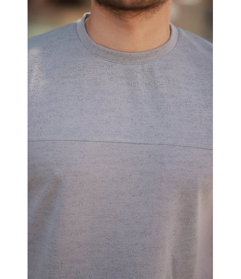 Erkek Oversize Bisiklet Yaka Kısa Kollu T-shirt