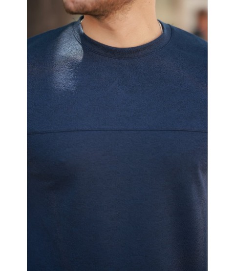 Erkek Oversize Bisiklet Yaka Kısa Kollu T-shirt