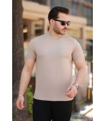 Erkek Yarım Balıkçı Yaka Kısa Kollu T-shirt