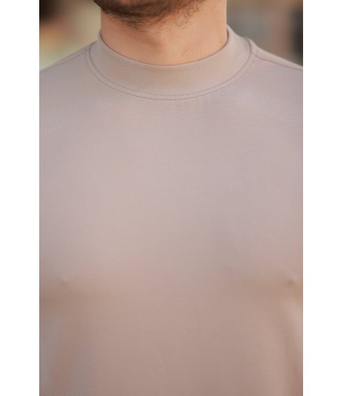 Erkek Yarım Balıkçı Yaka Kısa Kollu T-shirt