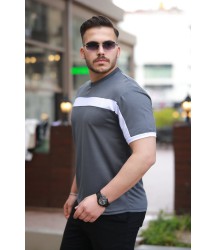 Erkek şerit Detaylı Kısa Kollu T-shirt